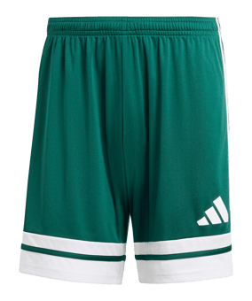 adidas Squadra 25 Short Dunkelgrün/Weiß - gruen
