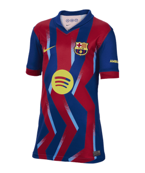 Nike FC Barcelona 4th Trikot 2025/2026 Kids Blau F432 - blau