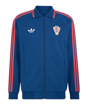 adidas Kroatien Anthem Jacke Blau - blau