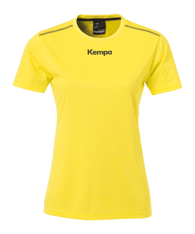 Kempa Poly T-Shirt Damen Gelb F08 - gelb