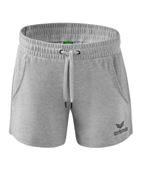 Erima Essential Team Sweatshort Damen Hellgrau - grau