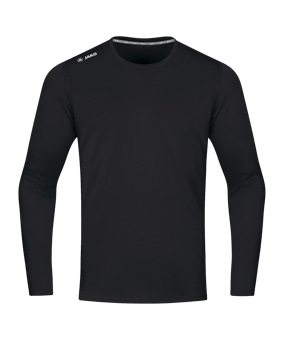 JAKO Run 2.0 Sweatshirt Running Schwarz F08 | Schwarz F08 - schwarz