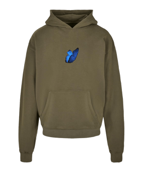Mister Tee Le Papillon Oversized Hoody Grün 
