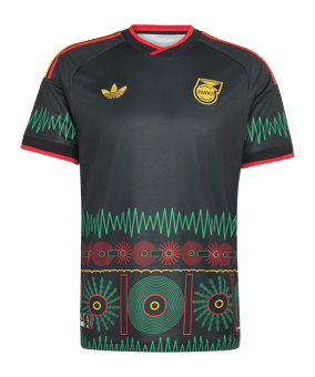 adidas Jamaika Trikot Away WM 2026 Kids Schwarz - schwarz