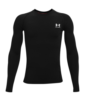 Under Armour HeatGear Langarmshirt Kids F001 - schwarz