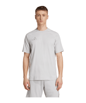 adidas Tiro 25 Travel T-Shirt Grau | - grau