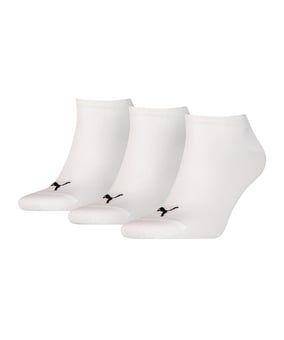 PUMA Unisex Sneaker Plain 3er Pack Socken F300 - weiss