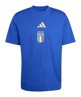 adidas Italien DNA Graphic T-Shirt Blau | - blau