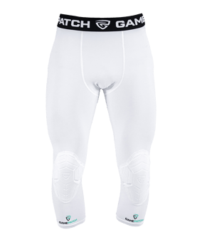 Gamepatch 3/4 Knee Padding Tight Tight Weiß - weiss