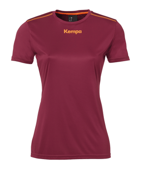 Kempa Poly T-Shirt Damen Dunkelrot F11 - rot