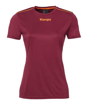 Kempa Poly T-Shirt Damen Dunkelrot F11 - rot