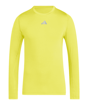 adidas Techfit Longsleeve T-Shirt Gelb - gelb