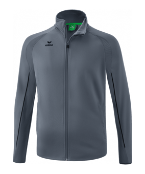 Erima Liga Star Trainingsjacke Kids Grau Schwarz | - grau