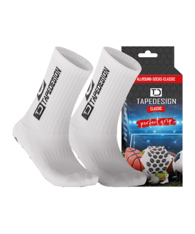 Tapedesign Socks Socken Weiss F001 | - weiss