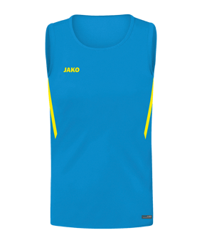 JAKO Challenge Tanktop Kids Blau Gelb F443 - blau