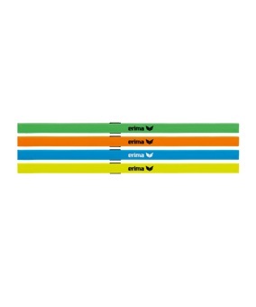 Erima Haarband Black Series 4er Set Bunt - gruen