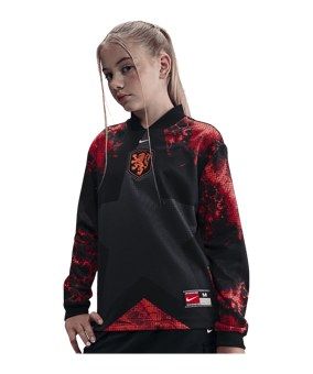Nike Niederlande Torwarttrikot Langarm Hollywood Kids Schwarz F010 - schwarz