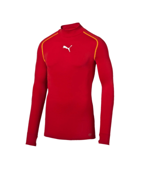 PUMA TB Longsleeve Shirt Warm Mock Rot F01 - rot