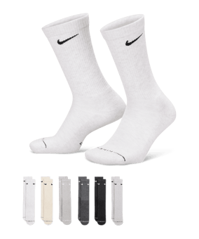 Nike Everyday Elevated Crew 6er Pack Socken Mehrfarbig - mehrfarbig