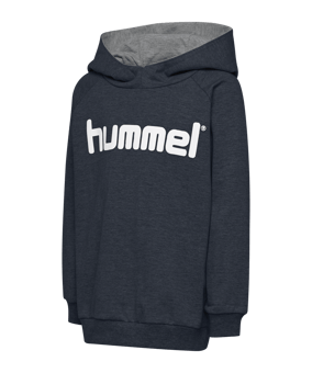 Hummel Cotton Logo Hoody Kids Grau F8571 - grau