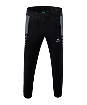 Erima Six Wings Worker Hose Kids Schwarz Grau - schwarz