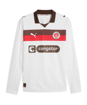PUMA FC St. Pauli Trikot langarm Away Weiß F02 - weiss