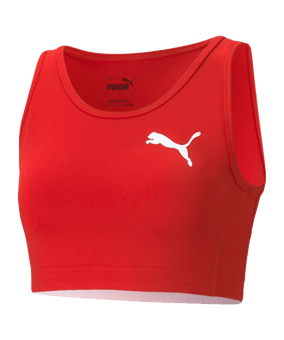 PUMA Cross the Line Crop Top Training Damen F05 - rot
