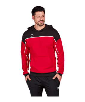 Erima Change by Hoody Rot Schwarz - rot