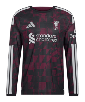 adidas FC Liverpool Authentic Trikot Langarm 3rd 2026/2027 Schwarz - schwarz