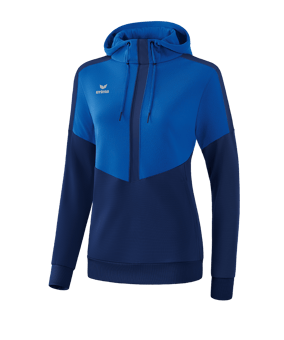 Erima Squad Hoody Damen Blau - blau