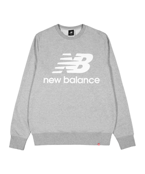 New Balance Essentials Stacked Logo Sweatshirt FAG - grau