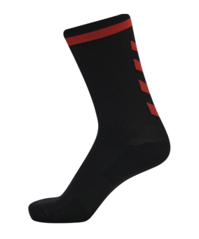 Hummel ELITE INDOOR Socken Schwarz Rot F2953 - schwarz