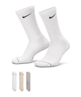 Nike Everyday Elevated Crew 3er Pack Socken Mehrfarbig - mehrfarbig