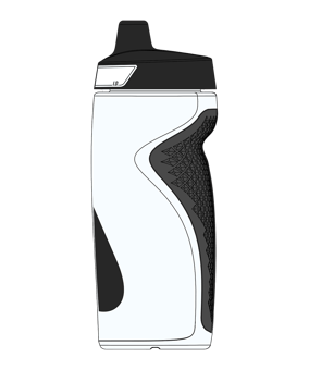 Nike Refuel Grip 532ml Flasche Weiss F173 