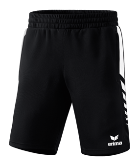 Erima SIX WINGS Short Schwarz Weiss - schwarz