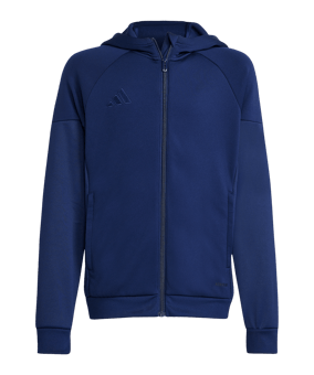 adidas Tiro 25 Travel Kapuzenjacke Kids Blau - blau