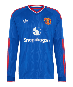 adidas Manchester United Trikot Langarm Away 2026/2027 Blau - blau