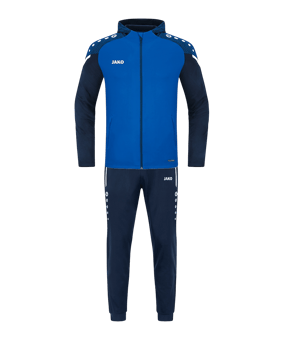 JAKO Performance Trainingsanzug mit Kapuze Blau F403 - blau