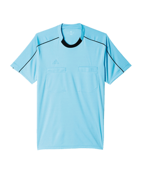 adidas Referee 16 Trikot kurzarm Hellblau Schwarz - blau
