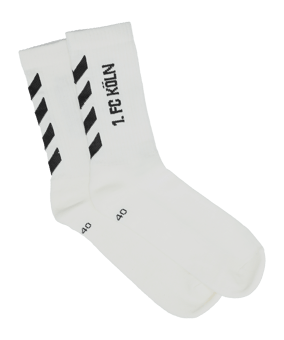 Hummel 1. FC Köln Fundamental 3er Pack Socken Weiß F9508 - weiss