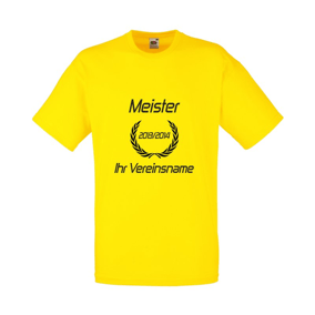 Meister T-Shirt | gelb - gelb