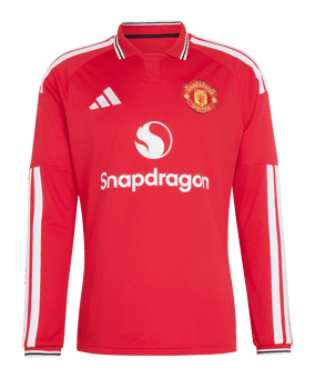 adidas Manchester United Authentic Trikot Langarm Home 2026/2027 Rot