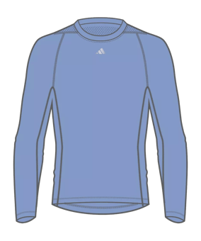adidas Techfit Sweatshirt Blau - blau
