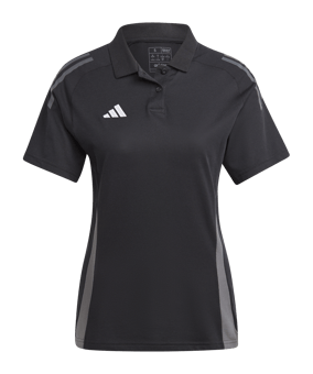 adidas Tiro 24 Competition Poloshirt Damen Schwarz Grau - schwarz
