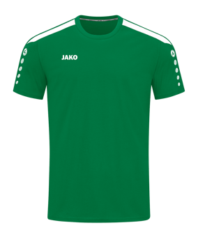 JAKO Power T-Shirt Kids Grün Weiss F200 - gruen