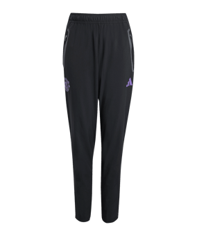 adidas Manchester United Vis Tech Travel Jogginghose Kids Schwarz - schwarz