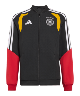 adidas DFB Deutschland Präsentationsjacke Kids Schwarz - schwarz