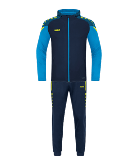 JAKO Performance Trainingsanzug mit Kapuze Blau F908 - blau