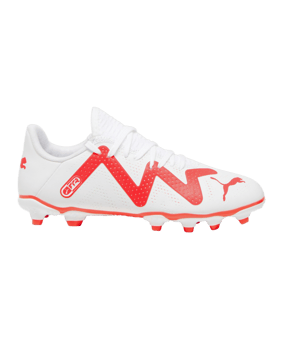 PUMA FUTURE Play FG/AG Breakthrough Jr Kids Weiss Rot Schwarz F01 - weiss