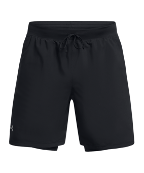Under Armour Launch 7in 2-In-1 Short Schwarz F001 - schwarz